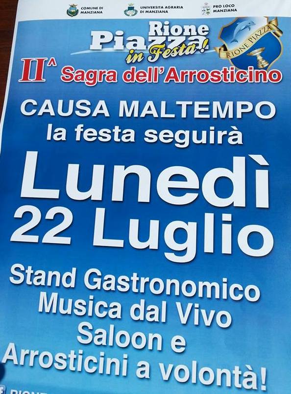 festa posticipata rione piazza