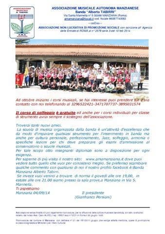 LOCANDINA BANDA musicale