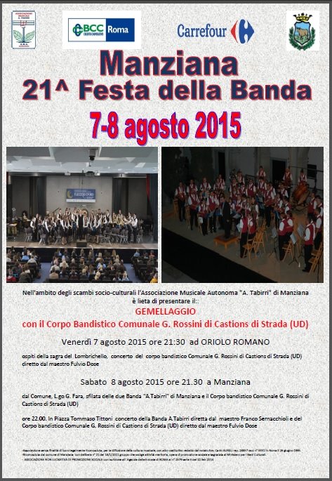 locandina banda 2015
