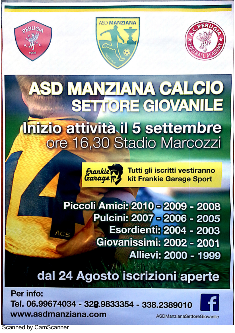locandina scuola calcio