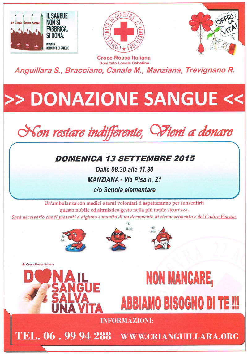 locandina raccolta sangue 1392015