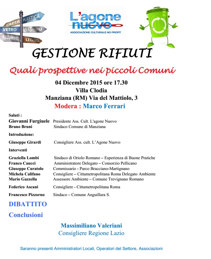 locandina rifiuti Lagone